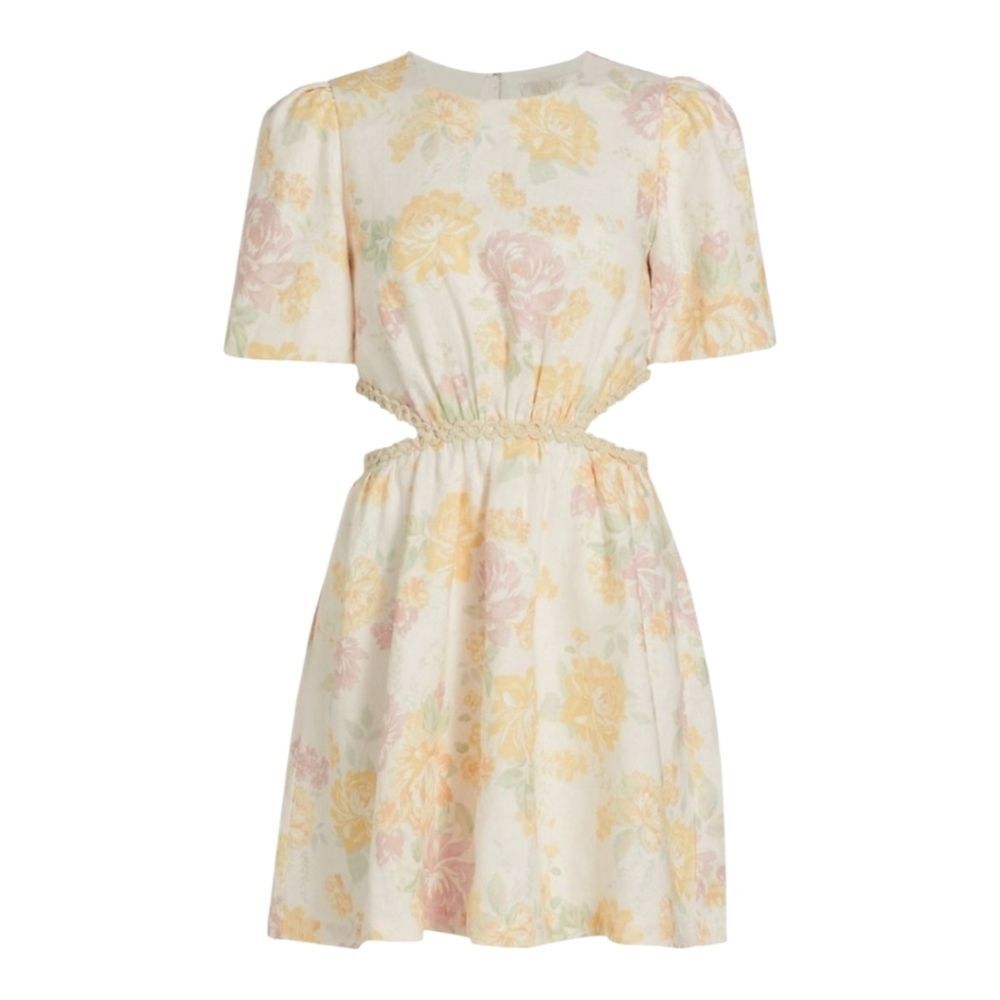 Wayf Plaza Cut-Out Floral Mini Dress Size Large NWT